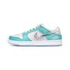 SB Dunk Low April Skateboards Turbo Green Metallic Silver Мужские скейт-туфли FZ6106-300