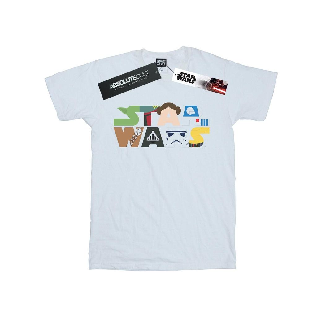 Star Wars Womens/Ladies Character Logo Cotton Boyfriend T-Shirt