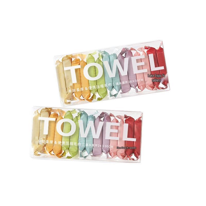 Thickened Travel-Size Disposable Cotton Towel: Portable Bath, Face & Hotel Essential.