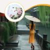 Chinese Oiled Paper Umbrella Classical Dance Silk Antique Oriental Parasol Decorative for