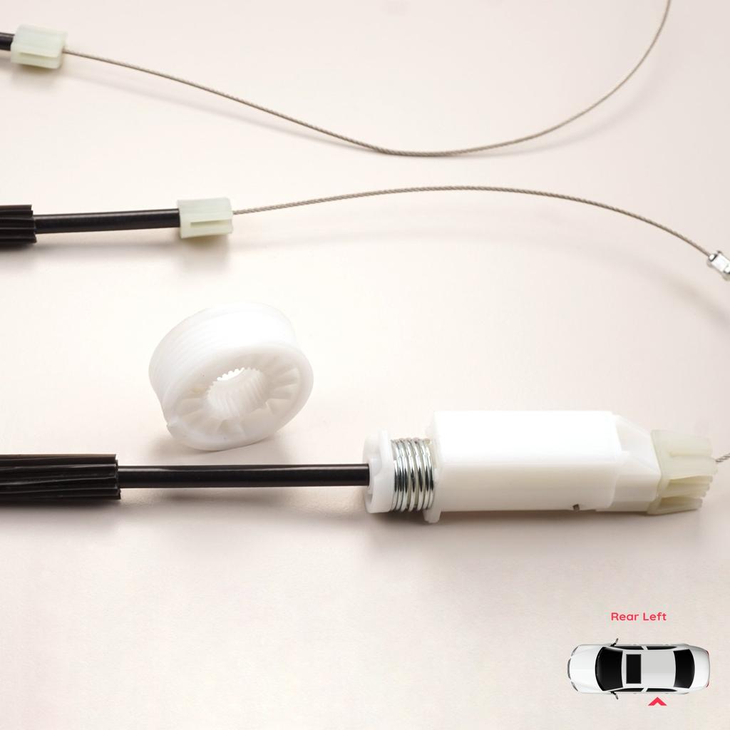 BROSS Автозапчасти BWR1231 Комплект для ремонта электрического стеклоподъемника Задняя левая сторона для A5 S5 Купе 2008-2013