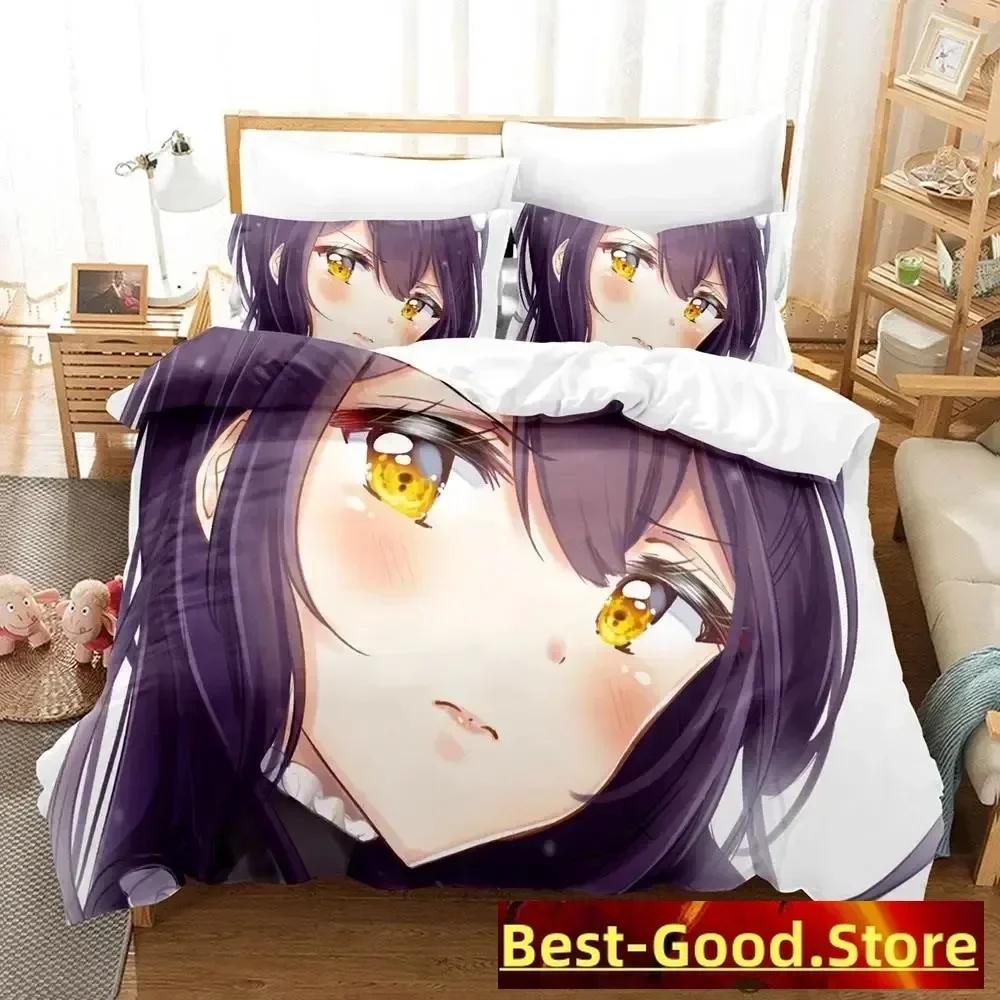 Кавайи Новый Kaichou Wa Maid-sama Комплект постельного белья Пододеяльник Простыня Постельное белье с принтом Наволочка Размер Full Queen King Подушка Одеяло Спальня