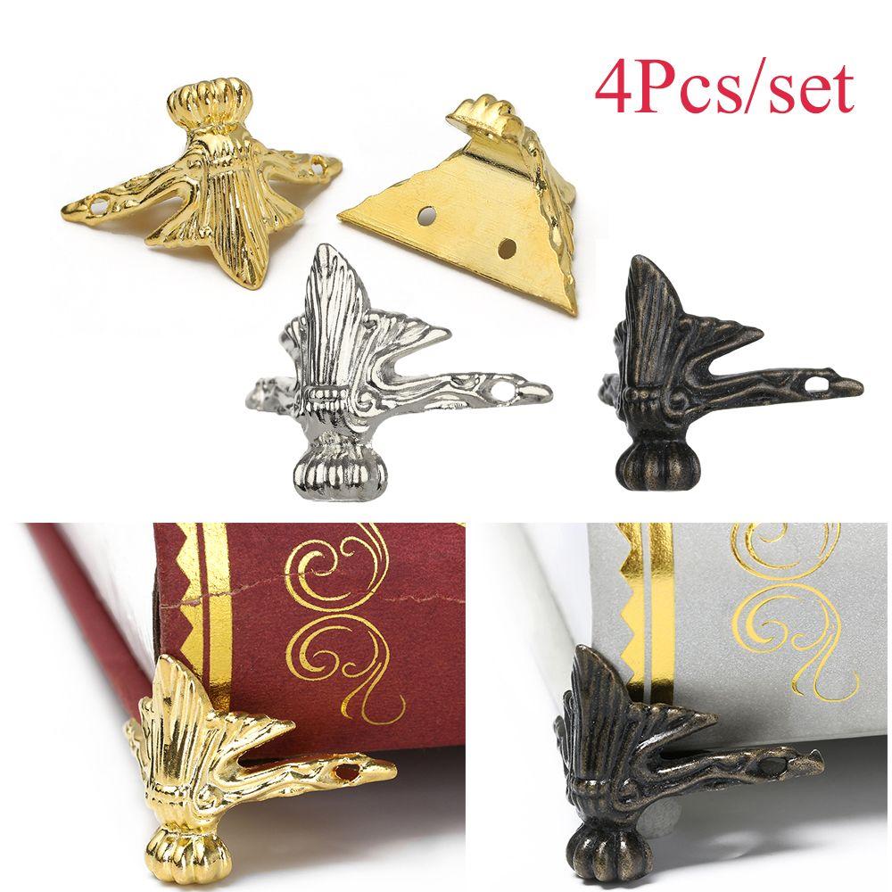 DIY Vintage Case Furniture Hardware Antique Bronze Box Decor Corner Brackets Corner Protector
