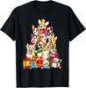 Funny Corgi Christmas Tree Lights Puppy Corgi Dog Lover Gift Unisex T-Shirt