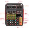 48V Wireless 6-Channel Mixer Audio Professional Portable Sound Mixing Console USB Interface Built-in Phantom Power