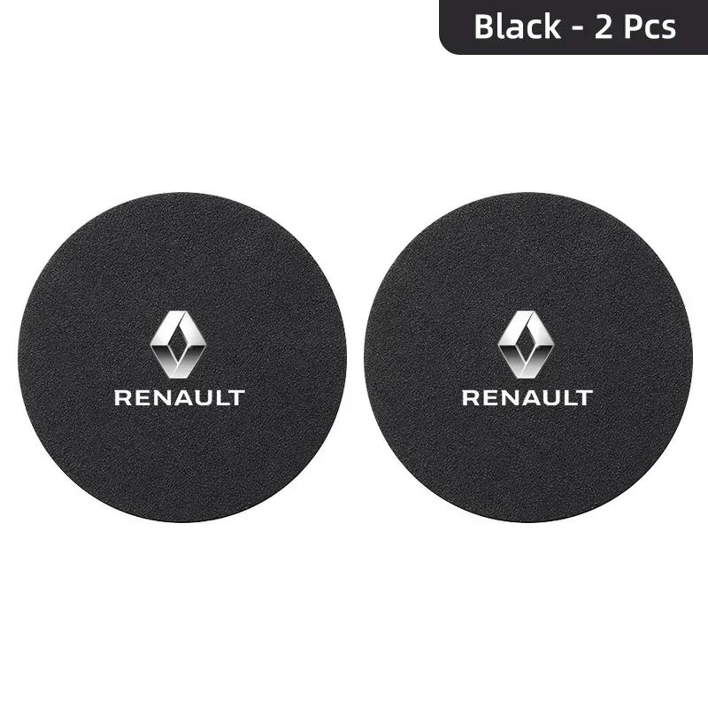 Interior Stickers Car Coaster Water Cup Holder Anti-Slip Pad Suede Accessories For Renault Megane 2 3 4 Twingo Clio Talisman Cap Y999