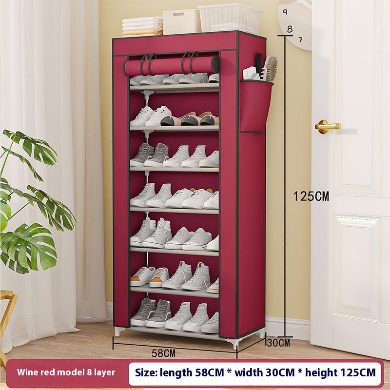 Multilayer Nonwoven Shoes Storage Cabinet Dust-proof Shoe Rack Storage Rack Space-saving Dustproof Shelf For Home Corridor