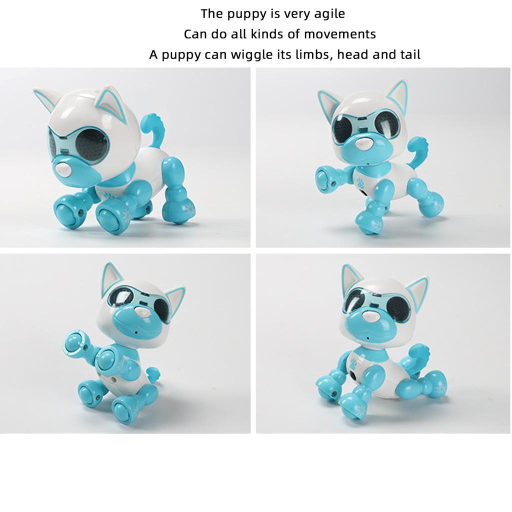 Early Education Intelligent Recording Dog, Touch Sensing Singing, Children's Interactive Toy Robot Dog with Lighting