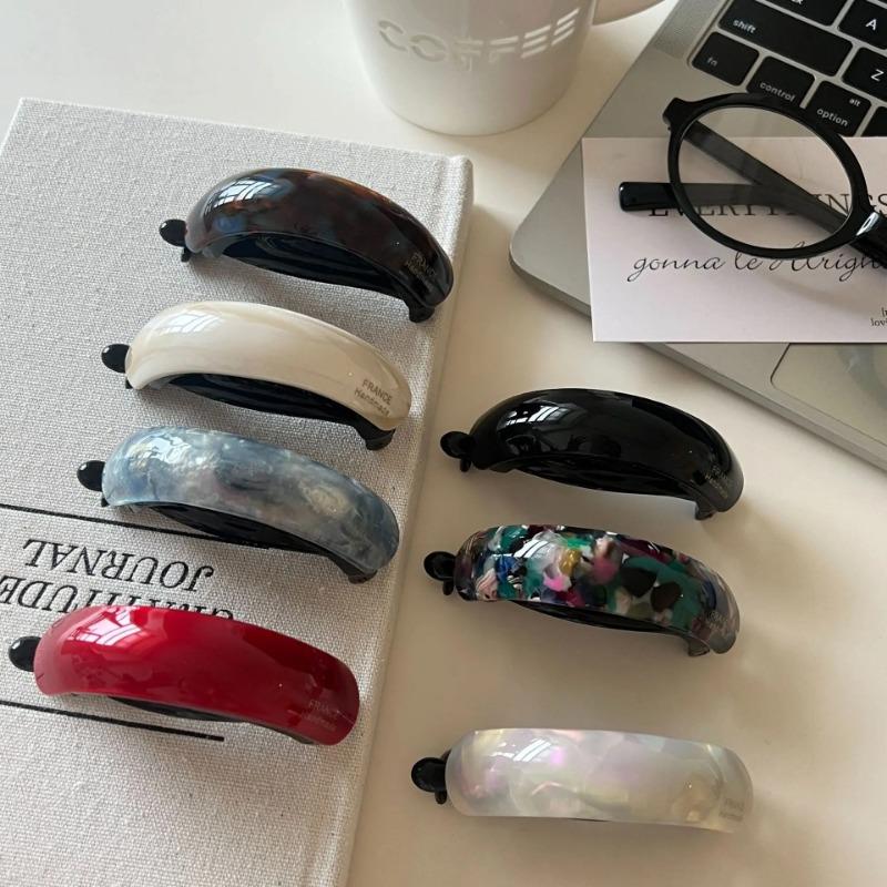 Ацетатная заколка-банан, заколка-твист, корейская новая заколка для хвостика, простая большая нескользящая заколка для волос, головной убор, аксессуары для волос для девочек и женщин