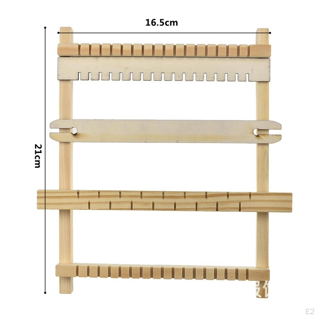 Wooden Craft Weaving Loom Kids Educational Toy DIY Multipurpose Handcraft Hand Machine for