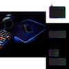 Игровой RGB коврик для мыши со светодиодной подсветкой, нескользящий резиновый коврик для стола, большого размера, для киберспорта и офиса