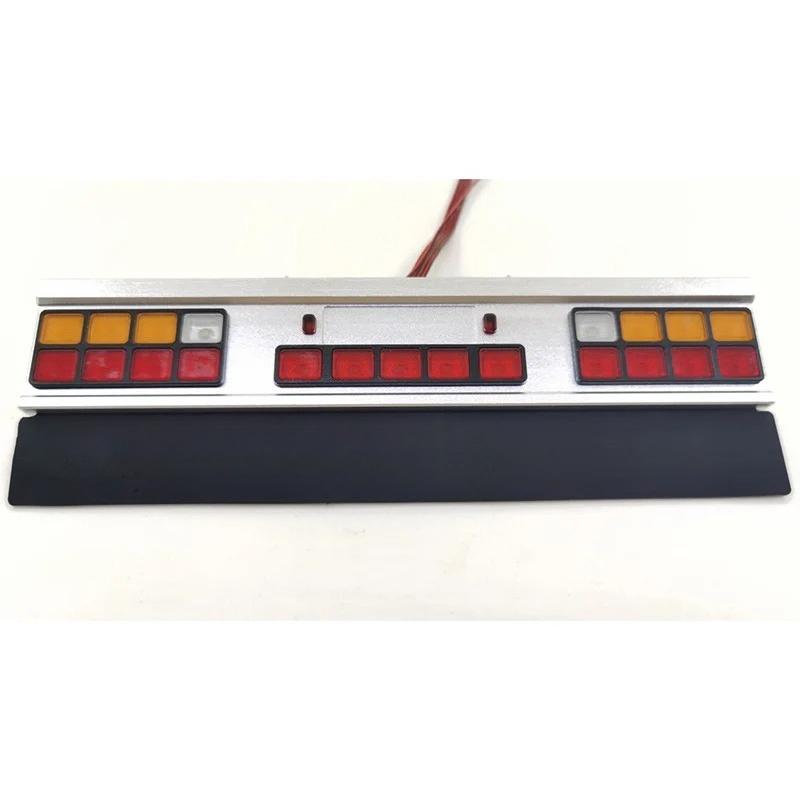 LED Simulation Metal Taillight Container Lamp for 1/14 Tamiya RC Truck Car For scania 770S For volvo FH16 For man