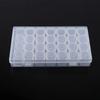 Clear Plastic 28 Slots Adjustable Tablet Medicine Pill Jewelry Storage Organizer Box Container