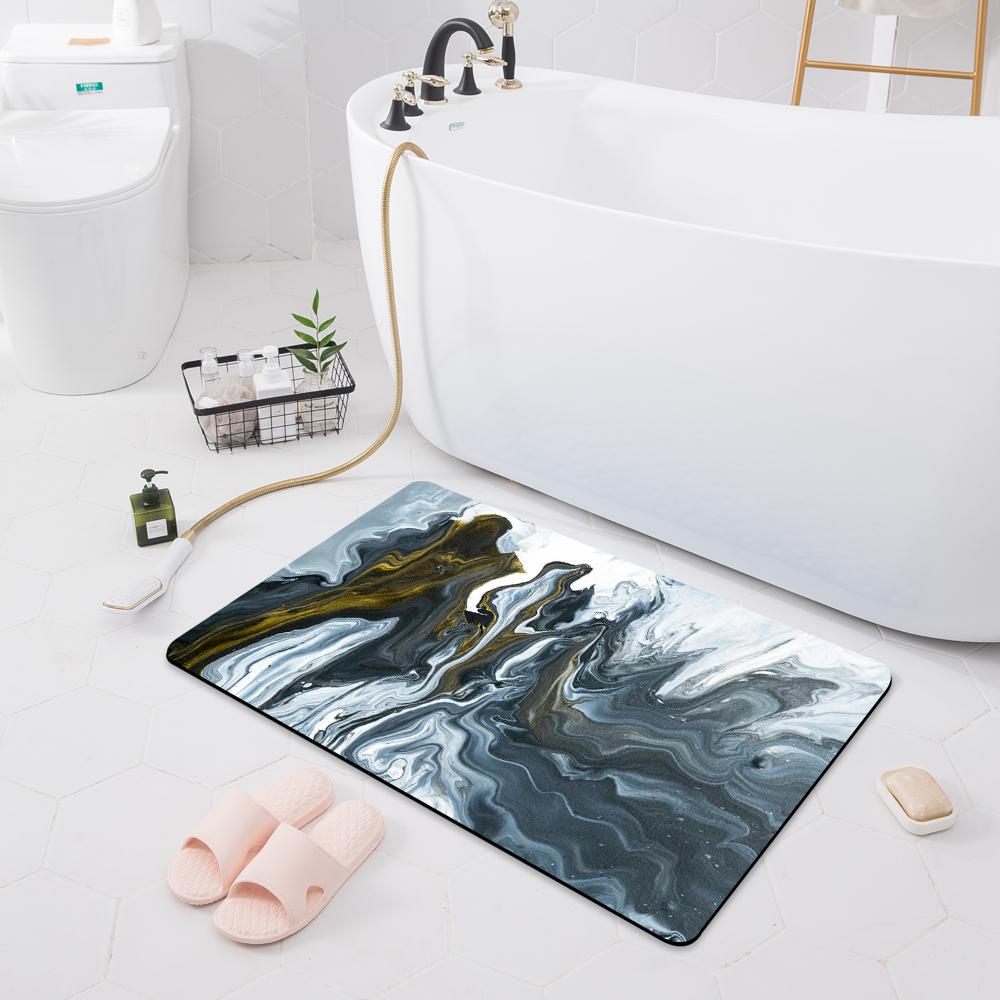 Bathroom Non-slip Absorbent Mat Toilet Shower Room Carpet Bedroom Corridor Floor Kitchen Door Mat Carpet