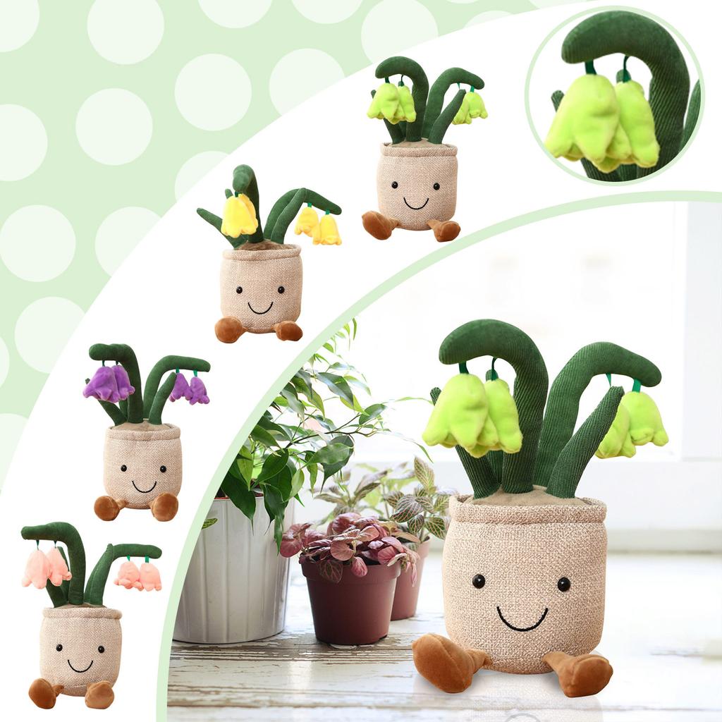 Подушка-цветок, плюшевый цветочный горшок, дюймовое украшение, мягкая и дружелюбная игрушка для детей