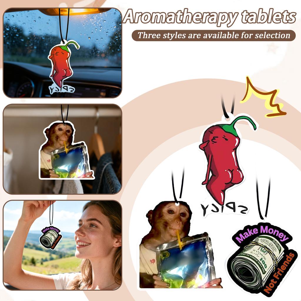 Fun Car Fresh-scented Scented Tablets, Funny Car Perfume Tablets, Car Perfume Decorative Accessories And Gifts