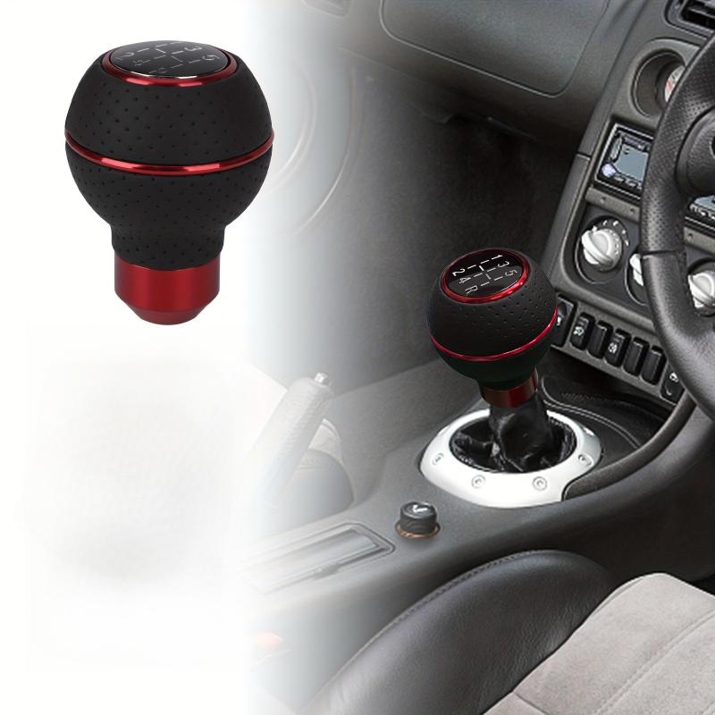 5 Speed Universal PU Leather Gear Shift Knob Manual Car Gear Stick Head Shift Replacement Knob Modified Shift Head