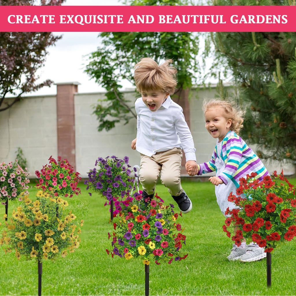 Искусственные цветы и растения во дворе для весеннего и летнего украшения дома на открытом воздухе, искусственные зеленые растения