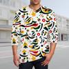 Men's T Shirt O-Neck Clothing Apparel Outdoor Long Sleeve Print Fashion Designer Vintage
