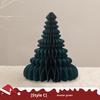 Exclusive 3D Honeycomb Ball; Navidad Christmas Tree Decor; Foldable Paper Festive Xmas Desktop Ornament.