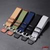 20mm 22mm Nylon Leather Watch Strap Vintage Khaki Field Watch Band Green Black Grey Canvas Woven Belt Men Outdoor Sport Bracelet