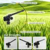 Rotating Agricultural Turbine Sprinkler 0-48° Adjustable Turbine Spray Gun for Large Area Lawn Farm Irrigation Sprinkler