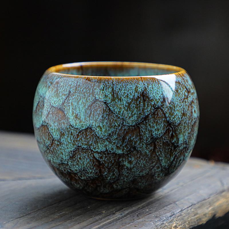 Чашка для чая одинарная обжиг с изменением цвета глазури Тяньму Цзяньчжань мастер-чашка чайная чашка керамическая чашка для эспрессо глазурь с изменением цвета