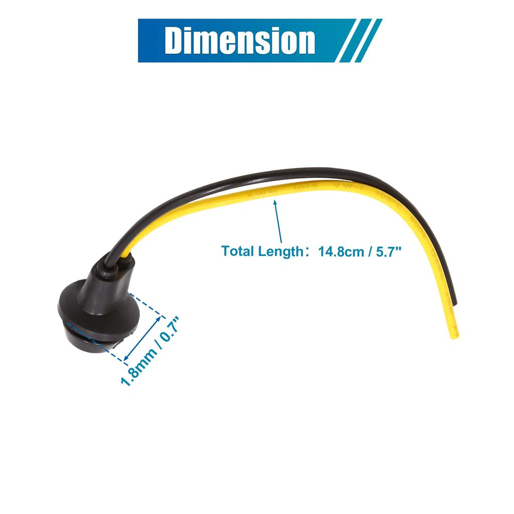 uxcell Удлинитель разъема для крепления фонаря мотоцикла, адаптер для держателя клина T10, 4 шт.