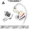 QKZ Zinc Alloy Wired Earphones 3.5MM Removable Headset Three Styly Music Mode Adjustable HiFi HD Noise Reduction Headphone