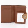 [тренер] кошелек двойного сложения кошелек 6390 SVQD кожа кожа аутлет женский кошелек светло-коричневый [продукт]