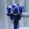 1 шт. Свадебный букет Реалистичные шелковые цветы Подарок на Маридж Букет невесты Подружка невесты Готовые к церемонии Искусственные цветы для держания