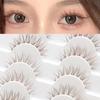 10 Pairs 3D Manga Lashes Natural Look Dramatic Anime Lashes Fashion Spiky Lashes  for Women