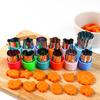 12Pcs Cookie Cutter Embosser Vegetable Cutter Portable Stainless Steel Fruit Cutting Die Kitchen Accessories Baking Tools
