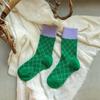 Baby Socks Vintage Plaid Calf Socks Boys Girls Toddler Contrast Color Classic Grid In Tube Socks Children Kids Long Socks 1-5Y