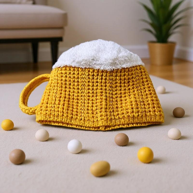 New Beer Mug Hat Unisex Knit Beanie Winter Warm Funny Party Headwear