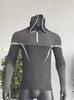 Мужская фитнес-футболка с длинным рукавом и капюшоном GYMSHARK Onyx с высокой эластичностью