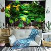Psychedelic Forest Tapestry Mushroom Castle Fairytale Wall Hanging Tapestry for Living Room Bedroom Home Dormitory Decoration