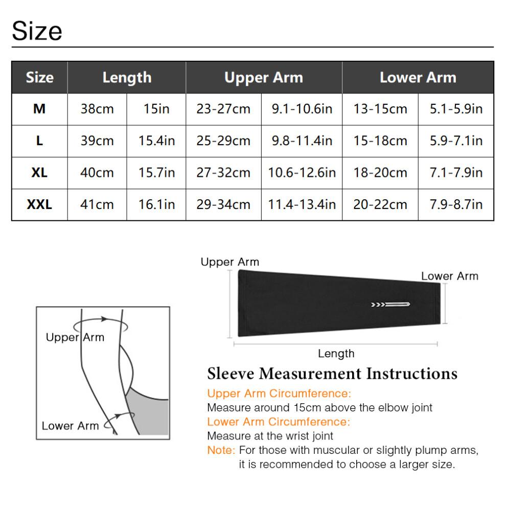 1 Pair UV Protection Cooling Arm Sleeves Sun