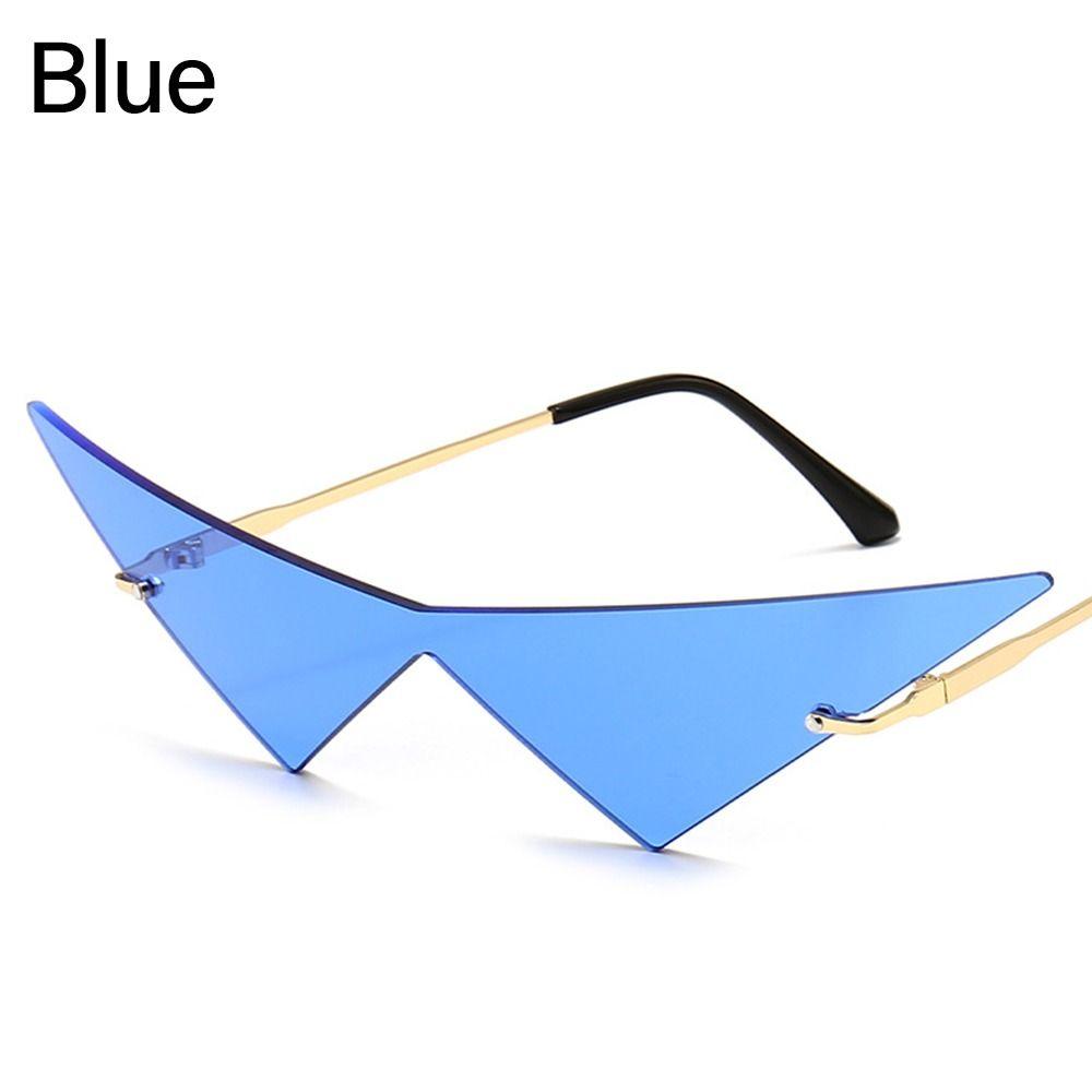 Без ободка UV400 Большие Океанские Линзы Очки Женские Треугольные Солнцезащитные Очки Очки от Солнца