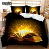 Magic Book King Duvet Cover Set Planet Galaxy Bedding Set Microfiber Star Cover Double Twin Queen For Kids Boys Girls