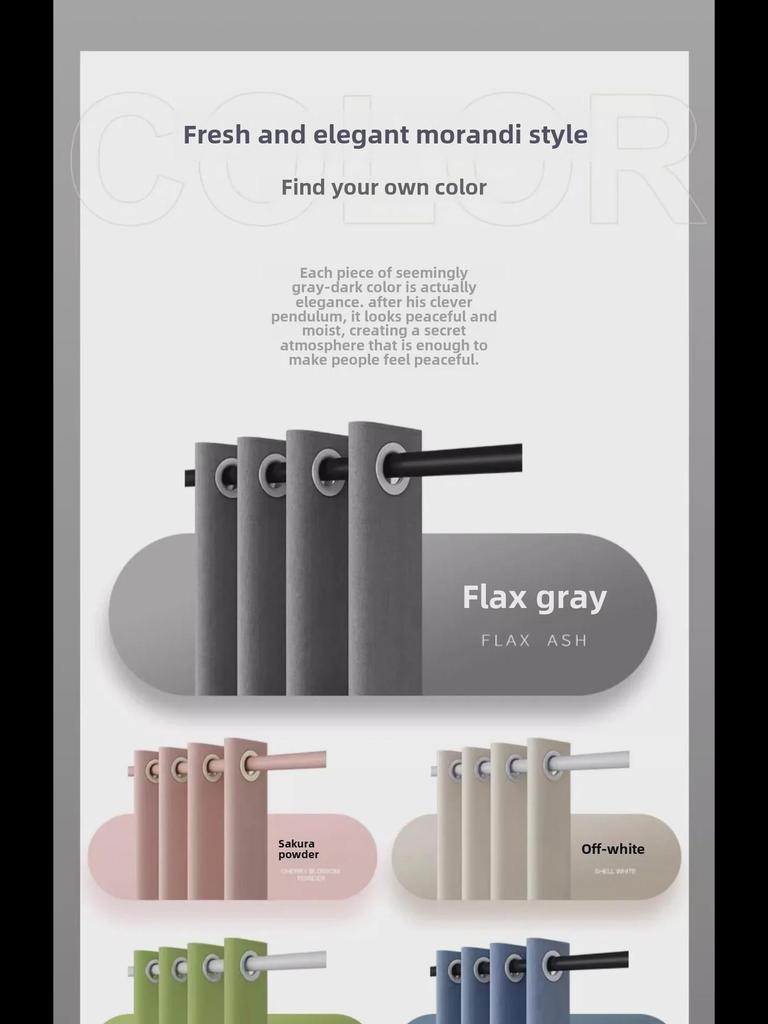 Punch-Free Waterproof Shower Curtain Set with Rod - Mildew-Resistant Bathroom Partition