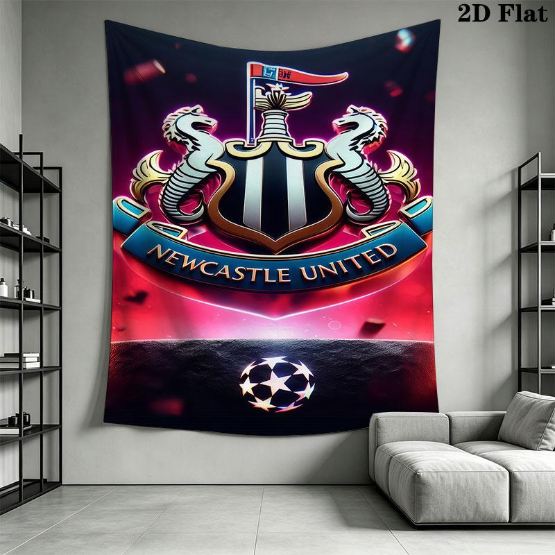 Логотип NUFC Настенное панно Печатное тканевое одеяло Декоративные гобелены для спальни гостиной Домашний декор