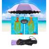 Portable Manual Folding Umbrella Flowering Umbrella In Water Black Coated Rainy Sun Umbrella 3 Folding Sun Protections