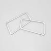 2pcs Silver Steel trument L&R Air Outlet Vent Trim For Toyota RAV4 -