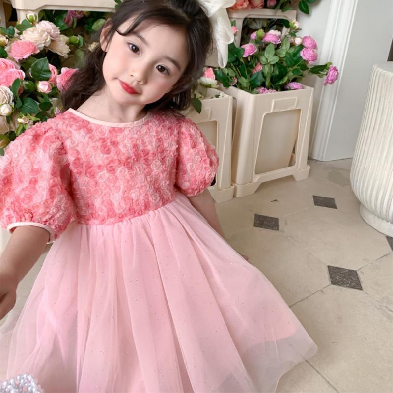 Детское длинное платье для девочек, милое летнее платье принцессы