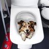 3D Наклейки на стену для туалета, Украшение крышки сиденья для унитаза в ванной и Самоклеящиеся наклейки на стену.
