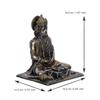 Handcrafted Polyresin Bronze Finish Meditating Lord Hanuman Statue God Idol Perfect Hanuman Jayanti Gift for Home Decor and Spiritual Spaces