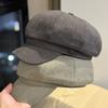New Octagonal Duck Cap for Women In Autumn Korean Retro Literary Newsboy Hat Versatile Face Showing Beret Trendy Brand