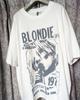 Blondie 1977 Ретро Стиль Белая Хлопковая Футболка Мужчины Женщины Унисекс S-5XL Унисекс Футболка