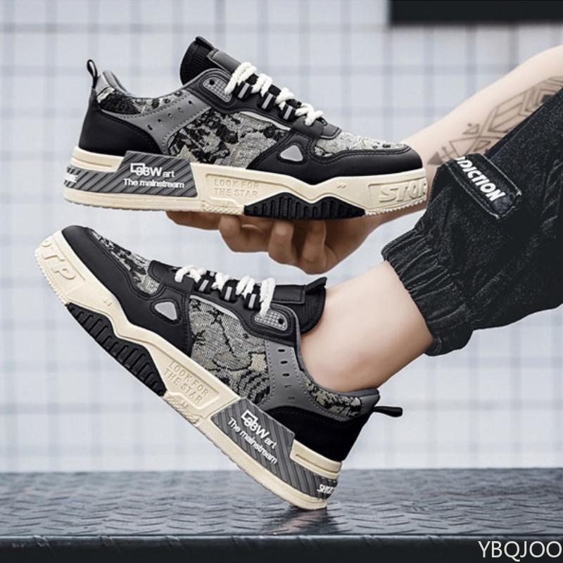 Men's shoes summer breathable versatile casual design sense niche board shoes youth sports thick sole raised canvas trendy shoes